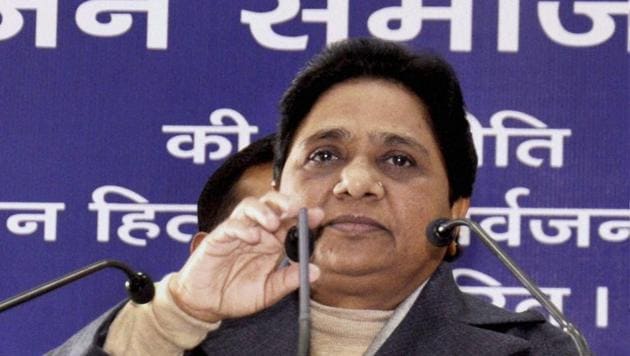 BSP supremo Mayawati addressing a party meeting in the view of UP Assembly polls at the party office in Lucknow on Sunday. (PTI Photo) BSP supremo Mayawati addressing a party meeting in the view of UP Assembly polls at the party office in Lucknow on Sunday. (PTI Photo)