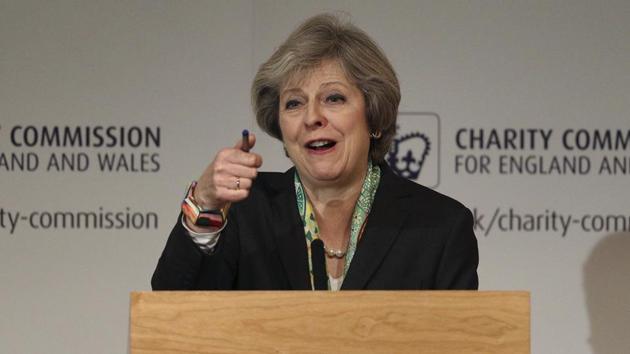 Britain's Prime Minister Theresa May speaks to members of the Charity Commission for England and Wales at The Royal Society in London, where she detailed plans to provide greater support for those suffering mental health problems. (AP Photo) Britain's Prime Minister Theresa May speaks to members of the Charity Commission for England and Wales at The Royal Society in London, where she detailed plans to provide greater support for those suffering mental health problems. (AP Photo)