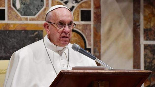 Pope Francis at the Vatican on Monday. (Reuters photo) Pope Francis at the Vatican on Monday. (Reuters photo)