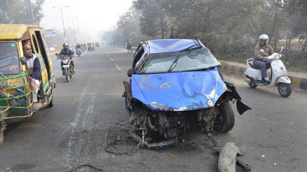 Rajasthan registered 10,465 deaths in road accidents in 2016 compared to 10,510 in 2015, according to police data.(HT Photo)