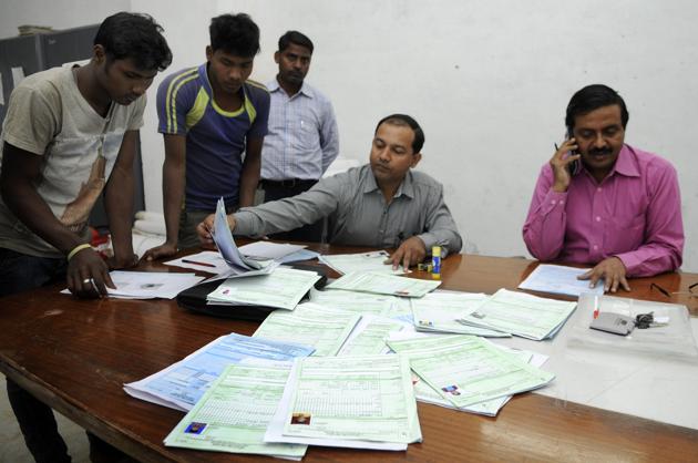 In November 2016, following the Central government’s demonetisation announcement, the district administration had arranged camps at construction sites in Greater Noida for workers to open bank accounts. (HT File) In November 2016, following the Central government’s demonetisation announcement, the district administration had arranged camps at construction sites in Greater Noida for workers to open bank accounts. (HT File)