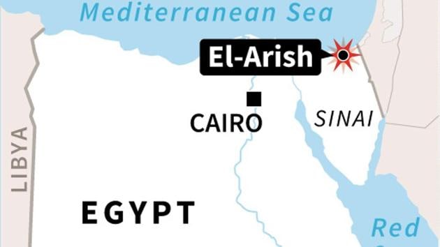 Map locating Monday's truck bomb attack El-Arish, in the Sinai peninsula, Egypt. (AFP Photo) Map locating Monday's truck bomb attack El-Arish, in the Sinai peninsula, Egypt. (AFP Photo)