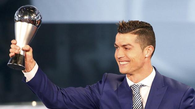 Cristiano Ronaldo won the FIFA Best player of the year of the award ahead of the likes of Lionel Messi and Antoine Griezmann. (REUTERS)