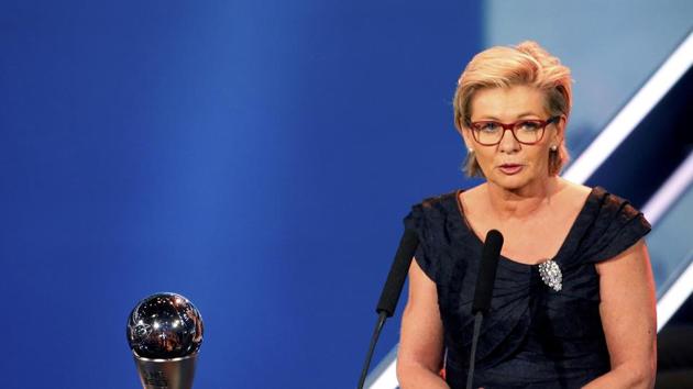Silvia Neid of Germany won the Women's Coach of the Year (REUTERS)