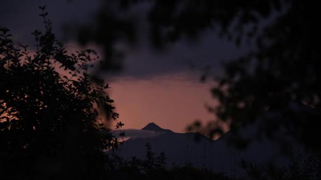 View of the Fuego volcano from Antigua Guatemala, Sacatepequez department, Guatemala, 45km southwest of Guatemala City.(AFP file photo)