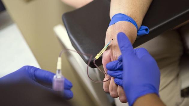 A Mumbai-based women has sought compensation from a doctor alleging that during treatment he transfused HIV-infected blood during her pregnancy that led to the death of her five-month-old child twenty years ago. (AP Photo/ Representative photo) A Mumbai-based women has sought compensation from a doctor alleging that during treatment he transfused HIV-infected blood during her pregnancy that led to the death of her five-month-old child twenty years ago. (AP Photo/ Representative photo)