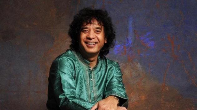Ustad Zakir Hussain is being honoured with a lifetime achievement award by the SF Jazz Center in the US.(HT Photo)