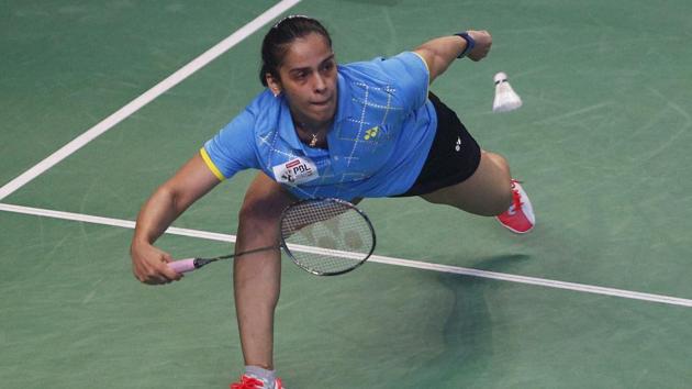 Saina Nehwal helped Awadhe Warriors enter the semi-final of the Premier Badminton League with a win over Bengaluru Blasters (PTI) Saina Nehwal helped Awadhe Warriors enter the semi-final of the Premier Badminton League with a win over Bengaluru Blasters (PTI)