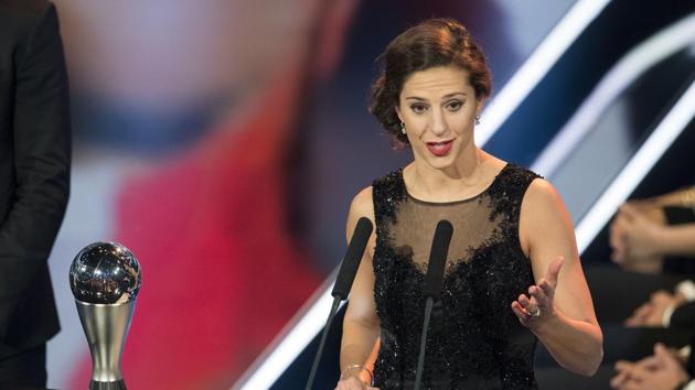 Carli Lloyd is a two-time Olympic gold medal winner and also a world cup winner and this award has added to her achievements. (AP)