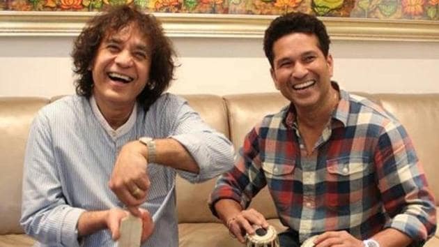Sachin Tendulkar shared a video of himself performing a jugalbandi with acclaimed musician Zakir Hussain which has been lapped up by his fans ever since it went online. (Facebook) Sachin Tendulkar shared a video of himself performing a jugalbandi with acclaimed musician Zakir Hussain which has been lapped up by his fans ever since it went online. (Facebook)