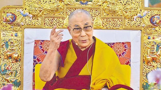 The Dalai Lama giving a discourse at Bodh Gaya. HT file photo/Rajesh Kumar The Dalai Lama giving a discourse at Bodh Gaya. HT file photo/Rajesh Kumar