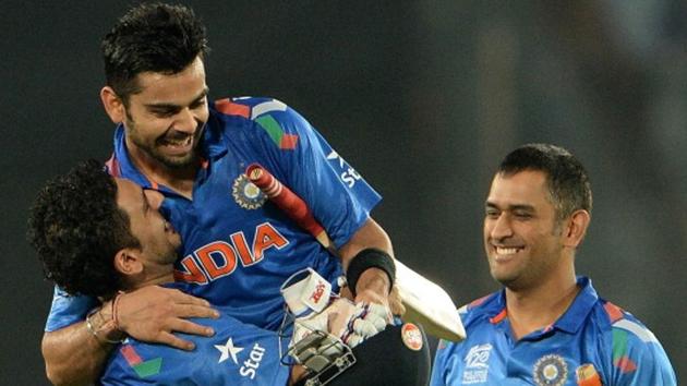 Virat Kohli took over the limited-overs captaincy from Mahendra Singh Dhoni just before the start of the England series.(AFP/Getty Images) Virat Kohli took over the limited-overs captaincy from Mahendra Singh Dhoni just before the start of the England series.(AFP/Getty Images)