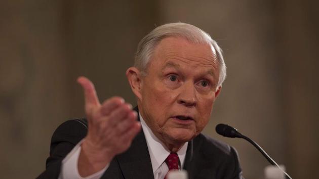 Sen. Jeff Sessions, R-AL, testifies during his confirmation hearing to be Attorney General of the US before the Senate Judiciary Committee on January 10, 2017, in Washington, DC. / AFP PHOTO / MOLLY RILEY (AFP) Sen. Jeff Sessions, R-AL, testifies during his confirmation hearing to be Attorney General of the US before the Senate Judiciary Committee on January 10, 2017, in Washington, DC. / AFP PHOTO / MOLLY RILEY (AFP)
