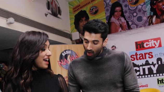 Both actors  also grooved to  Humma Humma track  from the film. (SHIVAM SAXENA/ht photo) 