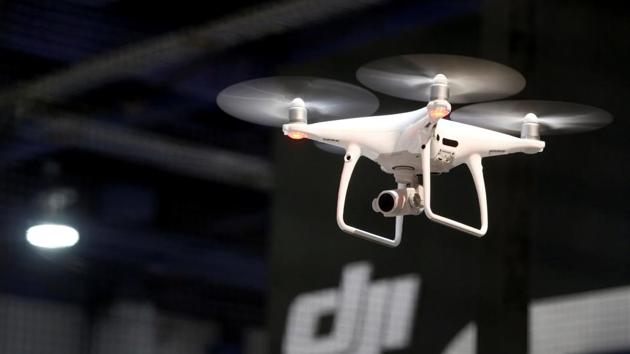 A DJI Phantom 4 Pro+ drone is shown during the 2017 CES in Las Vegas, Nevada, US, January 6. (REUTERS) A DJI Phantom 4 Pro+ drone is shown during the 2017 CES in Las Vegas, Nevada, US, January 6. (REUTERS)
