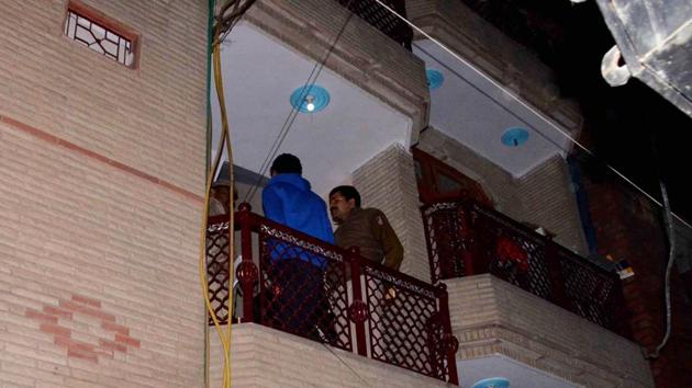 A day before the bodies of Geetanjali,25, and her two-year-old daughter Ananya were found in a pool of blood at their rented West Vinod Nagar flat (Photo HT/HT PHOTO) A day before the bodies of Geetanjali,25, and her two-year-old daughter Ananya were found in a pool of blood at their rented West Vinod Nagar flat (Photo HT/HT PHOTO)