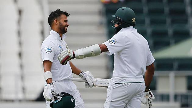 Hashim Amla scored a century in his 100th Test while he shared a 292-run stand with JP Duminy, who smashed 155 to help South Africa to 338/3 on the first day of the third Test in Johannesburg (AFP) Hashim Amla scored a century in his 100th Test while he shared a 292-run stand with JP Duminy, who smashed 155 to help South Africa to 338/3 on the first day of the third Test in Johannesburg (AFP)