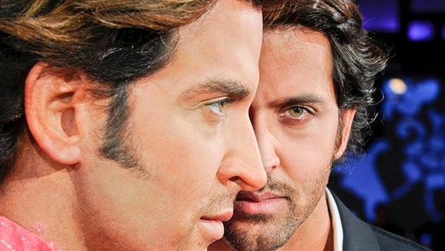 Hrithik Roshan poses with his statue. (Facebook/Madame Tussauds) Hrithik Roshan poses with his statue. (Facebook/Madame Tussauds)