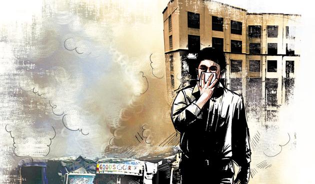 Within Maharashtra, Nanded topped the list for poor air quality with annual concentration of PM10 (particulate matter of size less than 10 microns) at 162 micrograms per cubic metre.(HT) Within Maharashtra, Nanded topped the list for poor air quality with annual concentration of PM10 (particulate matter of size less than 10 microns) at 162 micrograms per cubic metre.(HT)