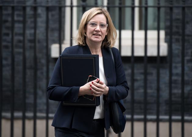 British home secretary Amber Rudd’s ’s speech at the Conservative Party conference announcing plans for new visa curbs on foreign professionals and students came in for much criticism. (AFP) British home secretary Amber Rudd’s ’s speech at the Conservative Party conference announcing plans for new visa curbs on foreign professionals and students came in for much criticism. (AFP)