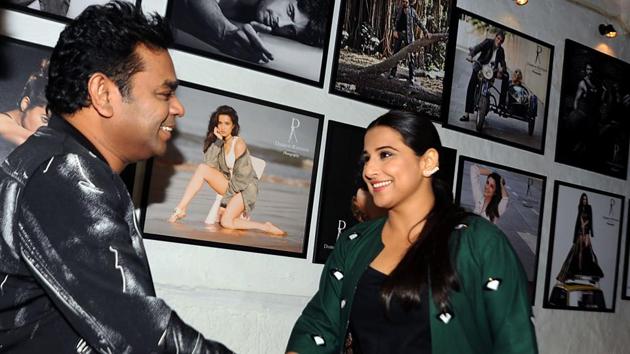 Vidya Balan (R) shakes hands with musician AR Rahman. (AFP) Vidya Balan (R) shakes hands with musician AR Rahman. (AFP)