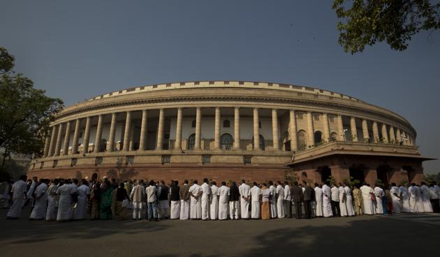 The present Lok Sabha has approximately 30 % of their members with one or multiple cases registered against them. Almost half are for offences such as murder, attempt to murder, rape, dacoity and kidnapping.(Manish Swarup/AP) The present Lok Sabha has approximately 30 % of their members with one or multiple cases registered against them. Almost half are for offences such as murder, attempt to murder, rape, dacoity and kidnapping.(Manish Swarup/AP)