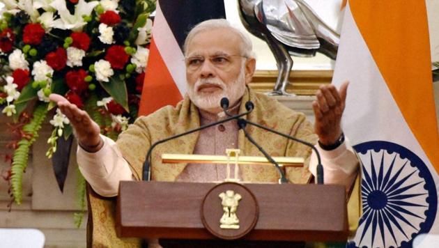 PM Modi is likely to speak at the Second Raisina Hill dialogue.(PTI File Photo)