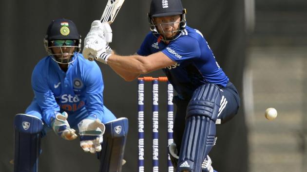England batsman Jonny Bairstow on way to top-scoring with 64 in the second one-day warm-up tie against India A in Mumbai on Thursday. The Test stumper extended the good form he displayed in the recent Test series. (AFP) England batsman Jonny Bairstow on way to top-scoring with 64 in the second one-day warm-up tie against India A in Mumbai on Thursday. The Test stumper extended the good form he displayed in the recent Test series. (AFP)