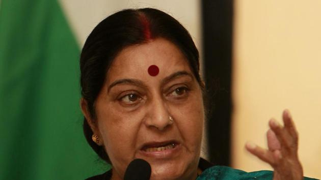 External affairs minister Sushma Swaraj(AP)