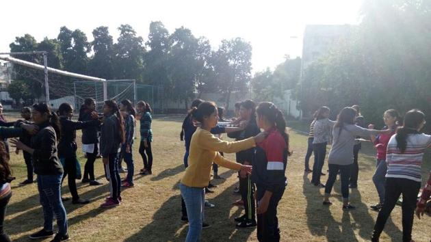 Students of Delhi University colleges have started self defence programmes. Students of Delhi University colleges have started self defence programmes.