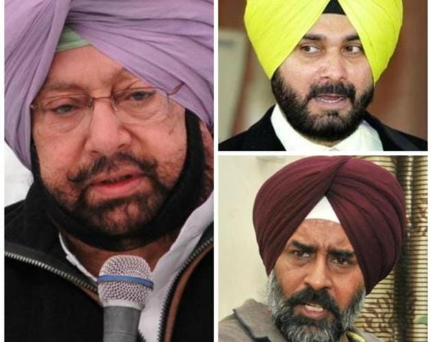 The problem is not whether Mr or Mrs Sidhu will contest, but when is Mr Sidhu joining the Congress. Former Indian Hockey captain Pargat Singh would like to score another win but Amarinder wants former MLA Jagbir Brar to bat. Neither is ready to blink first.(HT File Photo)