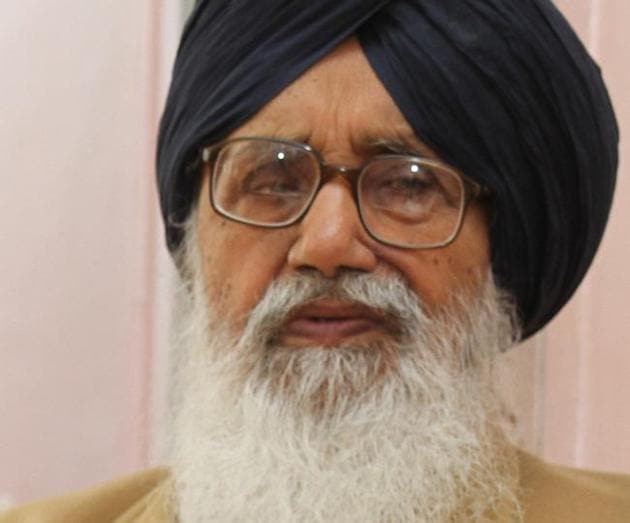 Punjab chief minister Parkash Singh Badal. (HT File Photo) Punjab chief minister Parkash Singh Badal. (HT File Photo)