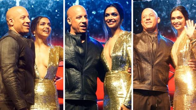 The golden couple! How comfortable Vin Diesel and Deepika look in each other’s company. He called Deepika a ‘beautiful soul’. (Prodip Guha/HT PHOTO) The golden couple! How comfortable Vin Diesel and Deepika look in each other’s company. He called Deepika a ‘beautiful soul’. (Prodip Guha/HT PHOTO)