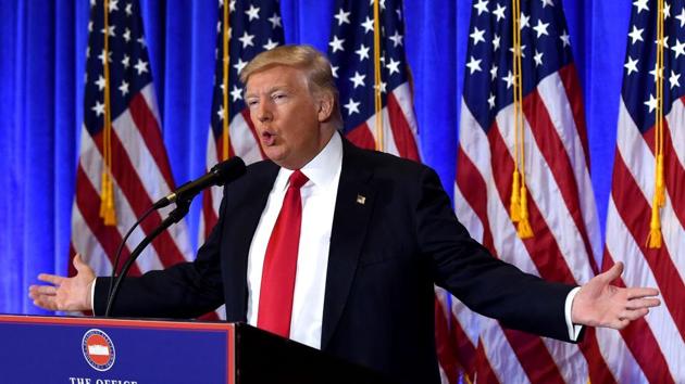 US President-elect Donald Trump speaks during a press conference at Trump Tower in New York. (AFP File Photo) US President-elect Donald Trump speaks during a press conference at Trump Tower in New York. (AFP File Photo)