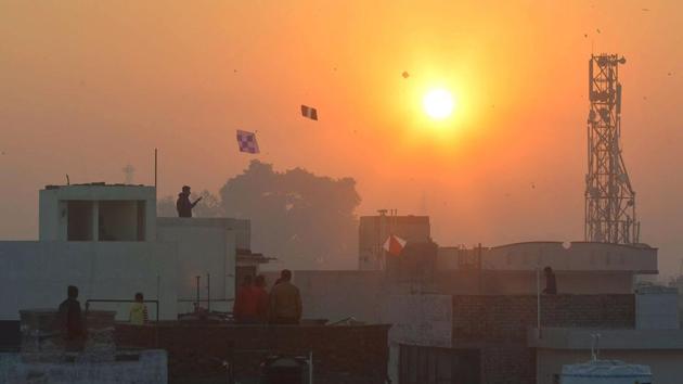 People fly kites during celebrations of the Lohri festival in Amritsar. (AFP Photo) People fly kites during celebrations of the Lohri festival in Amritsar. (AFP Photo)