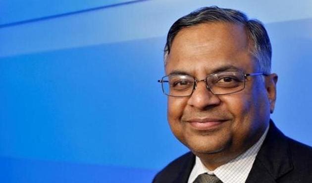 Tata Sons chairman-designate Natarajan Chandrasekaran poses after a news conference in Mumbai, India January 12, 2017.(Reuters)