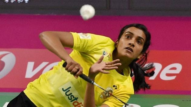 PV Sindhu beat Saina Nehwal 11-7, 11-8 as Chennai Smashers beat Awadhe Warriors in the semifinal in New Delhi on Friday. They will meet Mumbai Rockets in the final of the Premier Badminton League. (PTI) PV Sindhu beat Saina Nehwal 11-7, 11-8 as Chennai Smashers beat Awadhe Warriors in the semifinal in New Delhi on Friday. They will meet Mumbai Rockets in the final of the Premier Badminton League. (PTI)
