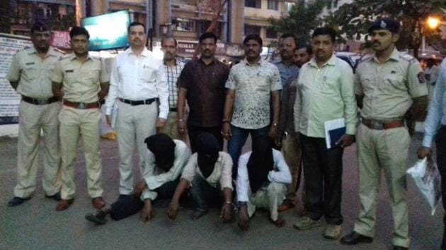 CCTV camera footage helped the Navghar police nab the three scrap loaders, said an inspector. (Azim Tamboli) CCTV camera footage helped the Navghar police nab the three scrap loaders, said an inspector. (Azim Tamboli)