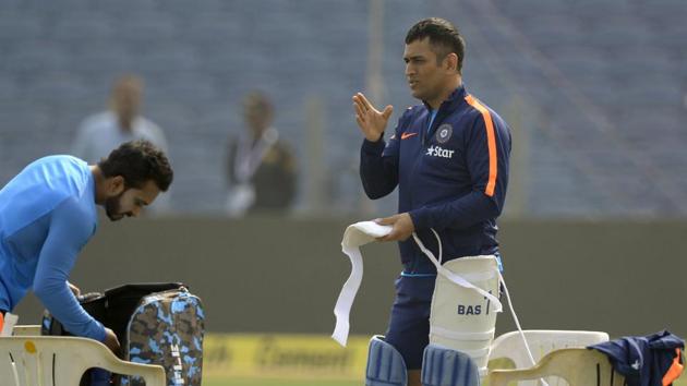 Mahendra Singh Dhoni, who captained an India side for the last time in the warm-up game against England, will play as a wicketkeeper. (AFP) Mahendra Singh Dhoni, who captained an India side for the last time in the warm-up game against England, will play as a wicketkeeper. (AFP)
