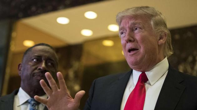 US President-elect Donald Trump speaks to reporters at Trump Tower. (AFP Photo) US President-elect Donald Trump speaks to reporters at Trump Tower. (AFP Photo)
