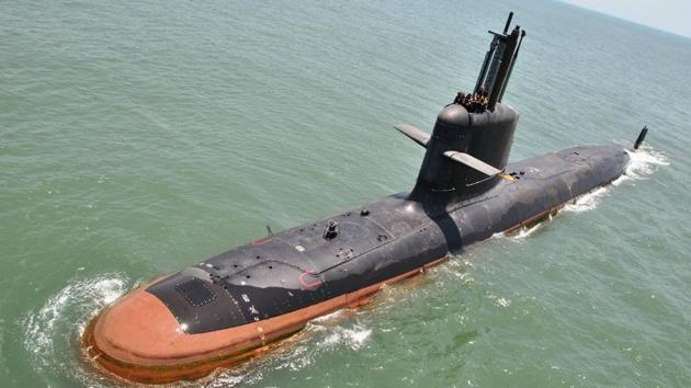 INS Kalvari pictured during sea trials in May 2016. With its commissioning in May this year the Navy’s rapidly turning obsolete subsurface fleet will get a boost.(PHOTO:PRO INDIAN NAVY)