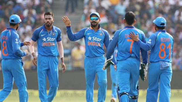 Umesh Yadav appealed successfully for an LBW but he was overturned. (BCCI) Umesh Yadav appealed successfully for an LBW but he was overturned. (BCCI)