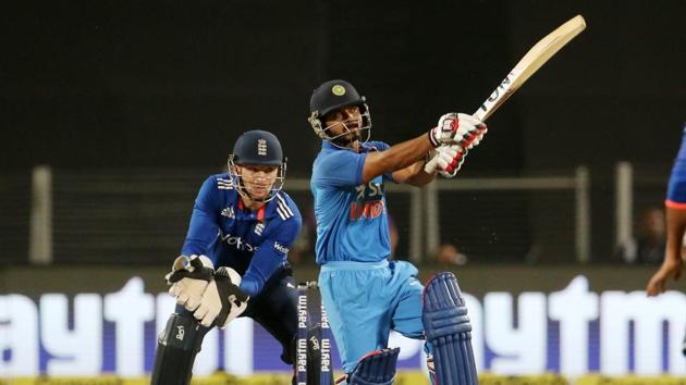 Kedar Jadhav and Virat Kohli steadied the ship with a solid stand. (BCCI) Kedar Jadhav and Virat Kohli steadied the ship with a solid stand. (BCCI)