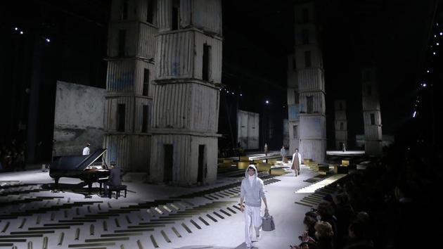 A model wears a creation for Ermenegildo Zegna men's Fall-Winter 2017-2018 collection, part of the Milan Fashion Week, unveiled in Milan, Italy, Friday. (AP) A model wears a creation for Ermenegildo Zegna men's Fall-Winter 2017-2018 collection, part of the Milan Fashion Week, unveiled in Milan, Italy, Friday. (AP)