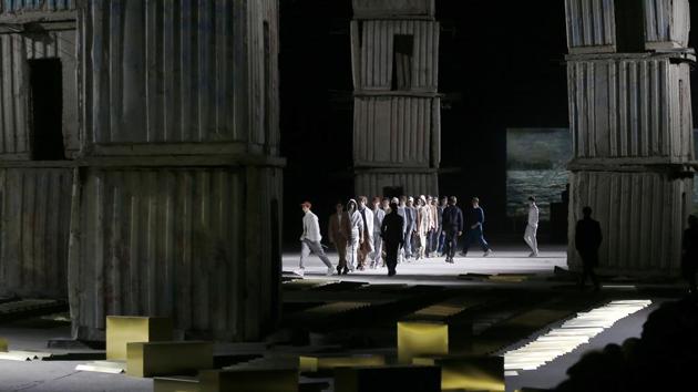 Models wear creations for Ermenegildo Zegna men's Fall-Winter 2017-2018 collection. (AP) Models wear creations for Ermenegildo Zegna men's Fall-Winter 2017-2018 collection. (AP)