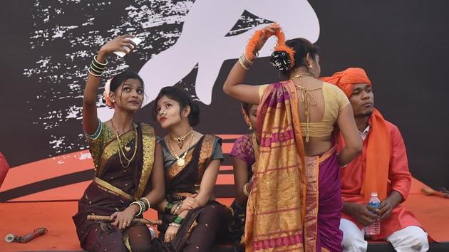 Participants during Mumbai Marathon Dream Run. (Pratham Gokhale/HT PHOTO) 
