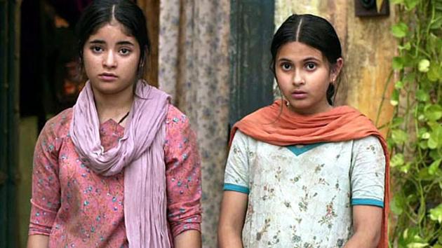 Zaira Wasim (left) played young Geeta Phogat in Aamir Khan’s Dangal.