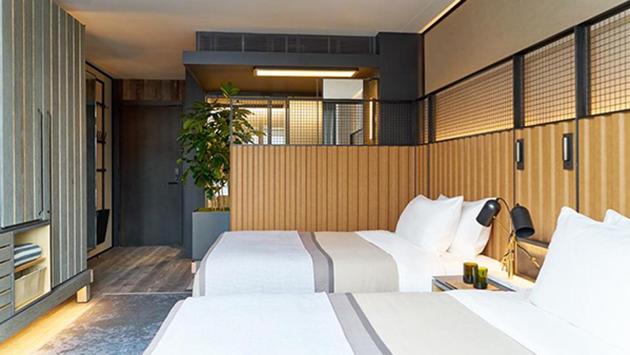 The 10-storey development blends natural greenery with industrial steel with the aim of creating an urban oasis. (AFP)