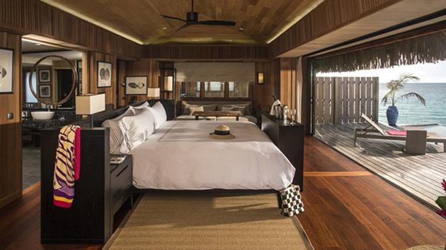 The luxury resort will feature 29 tropical garden and beach villas and 86 overwater bungalows. (AFP)
