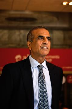 Founder and Chairman of Bharti Enterprises, Sunil Bharti Mittal looks on during the launch of Airtel payment banks(AFP)